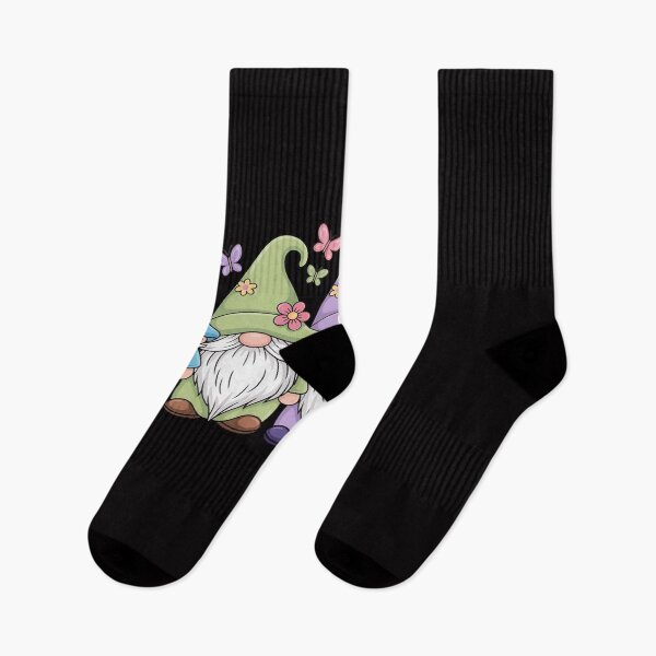 Item preview, Whimsical Gnome Trio with Flowers and Butterflies designed and sold by Viepenny.