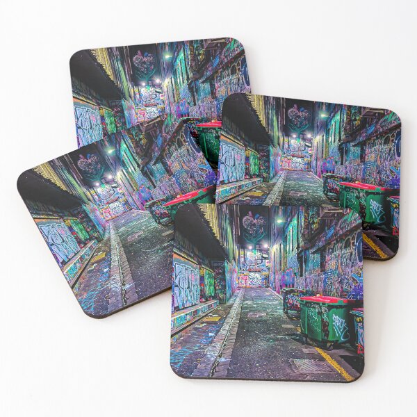 Item preview, Colourful Rutledge Lane - Melbourne, Victoria, Australia designed and sold by Steven Jodoin.