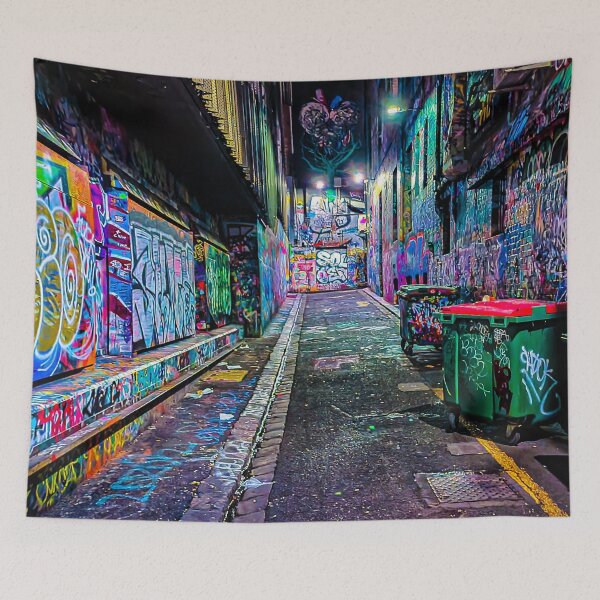 Item preview, Colourful Rutledge Lane - Melbourne, Victoria, Australia designed and sold by Steven Jodoin.