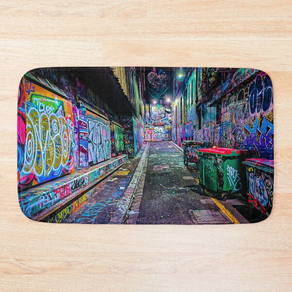 Item preview, Colourful Rutledge Lane - Melbourne, Victoria, Australia designed and sold by Steven Jodoin.