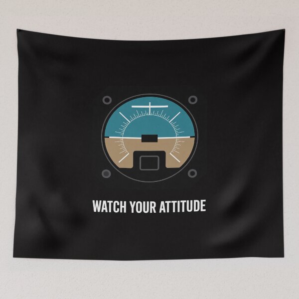 Item preview, Watch Your Attitude Pilot Aviation Birthday Gift designed and sold by Viepenny.