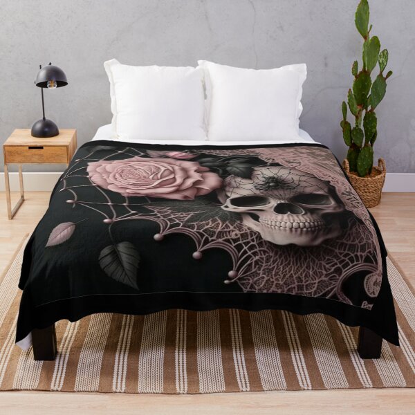Item preview, Gothic Skull and Roses Design – Dark Alternative Apparel & Home Decor Art designed and sold by Compass and a Camera.