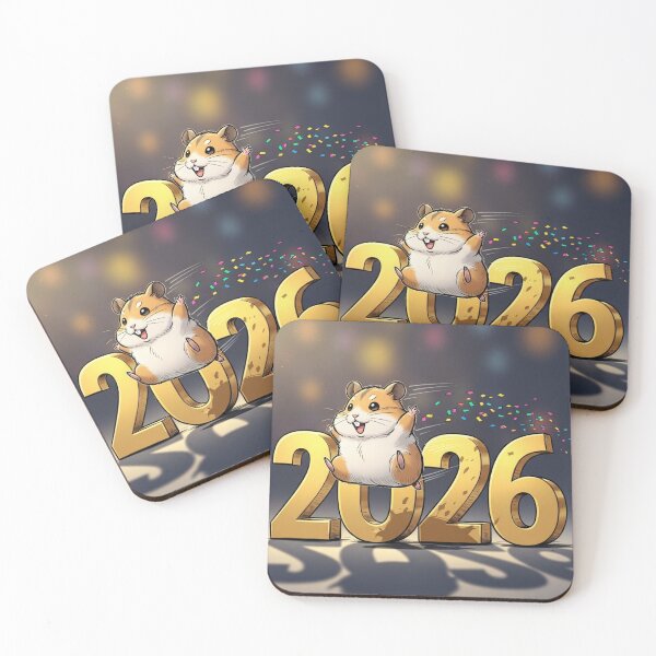 Item preview, Hamster Jumping into 2026 designed and sold by PetJoyPrintsCO.