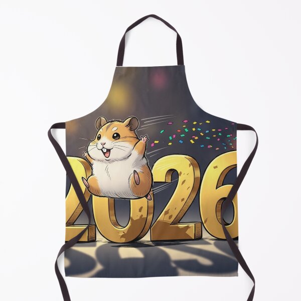 Item preview, Hamster Jumping into 2026 designed and sold by PetJoyPrintsCO.
