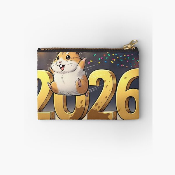 Item preview, Hamster Jumping into 2026 designed and sold by PetJoyPrintsCO.