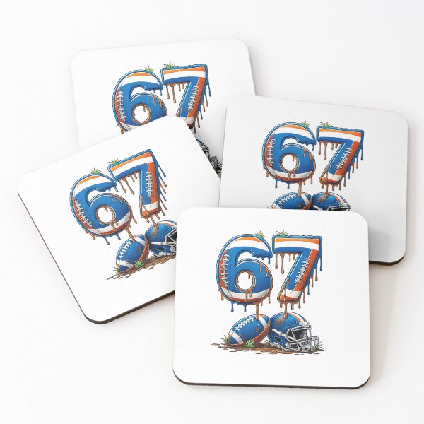 Item preview, Football 67 Six Seven Meme Funny 6-7 Drip American Football Perfect for Players and Fans T-Shirt designed and sold by Omarmadani.