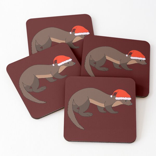 Item preview, Christmas Pine Marten designed and sold by Leapingdoe.