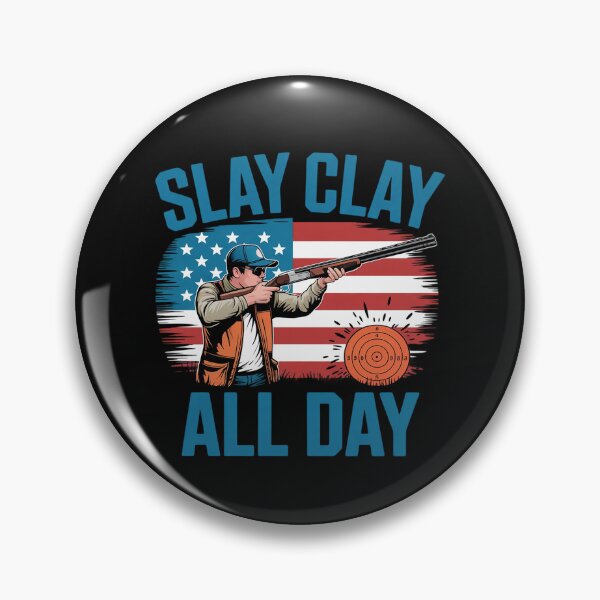 Item preview, Trap Shooting Trapshooters Slay Clay All Day Skeet Shooting designed and sold by EntroRhim.