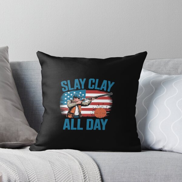Item preview, Trap Shooting Trapshooters Slay Clay All Day Skeet Shooting designed and sold by EntroRhim.