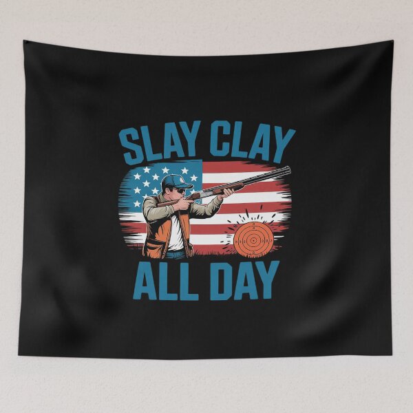 Item preview, Trap Shooting Trapshooters Slay Clay All Day Skeet Shooting designed and sold by EntroRhim.