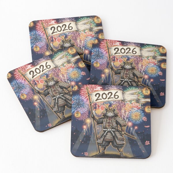 Item preview, Samurai Cat New Year 2026 designed and sold by PetJoyPrintsCO.