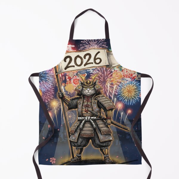 Item preview, Samurai Cat New Year 2026 designed and sold by PetJoyPrintsCO.