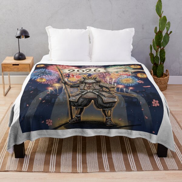 Item preview, Samurai Cat New Year 2026 designed and sold by PetJoyPrintsCO.