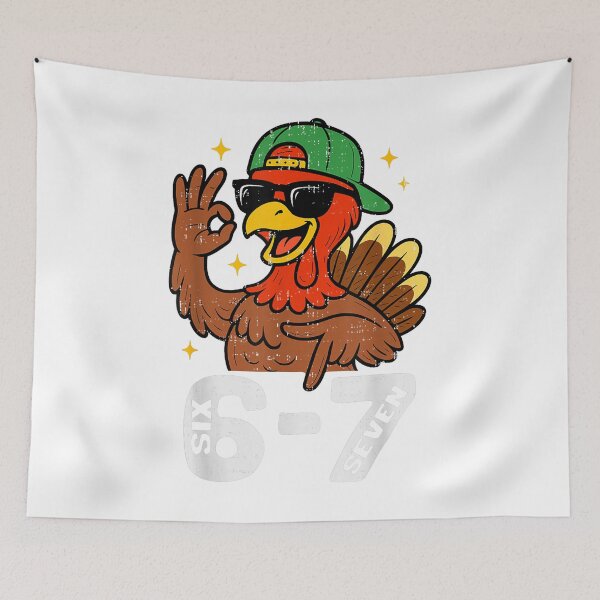 Item preview, Six Seven Turkey - Gen Z Meme designed and sold by Hili1978.