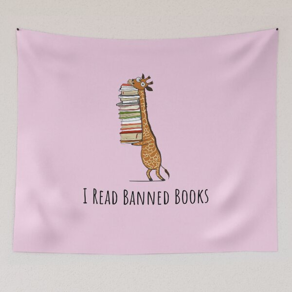 Item preview, Funny Giraffe Holding a Stack of Books - I Read Banned Books - Book Lover Gift, Phones Cases And Other Gift designed and sold by MemWear.