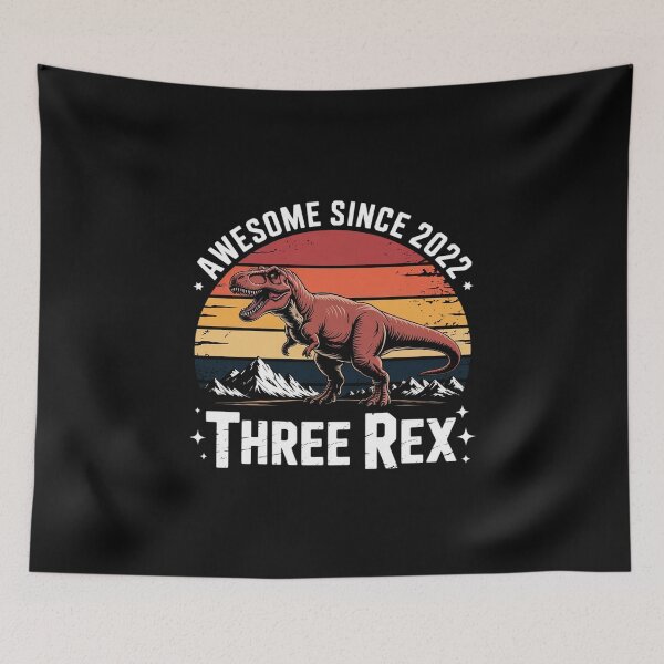 Item preview, Three Rex 3rd Birthday Third Dinosaur 3 Year Old designed and sold by EntroRhim.