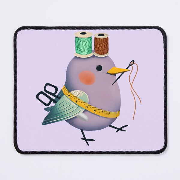 Item preview, cute quilter quilting seamstress sewing notions bird designed and sold by BigMRanch.
