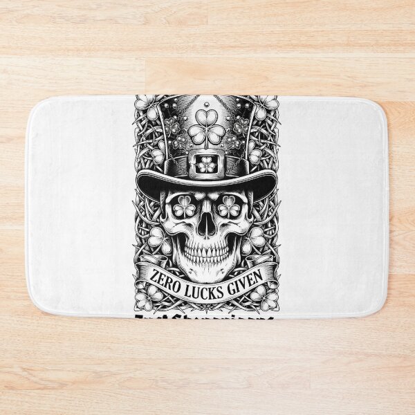 Item preview, Salty Shamrock Skull T-Shirt, Poster, & Mug | Zero Lucks Given, Witty St Patrick's Day Drinking Apparel designed and sold by YMLux.