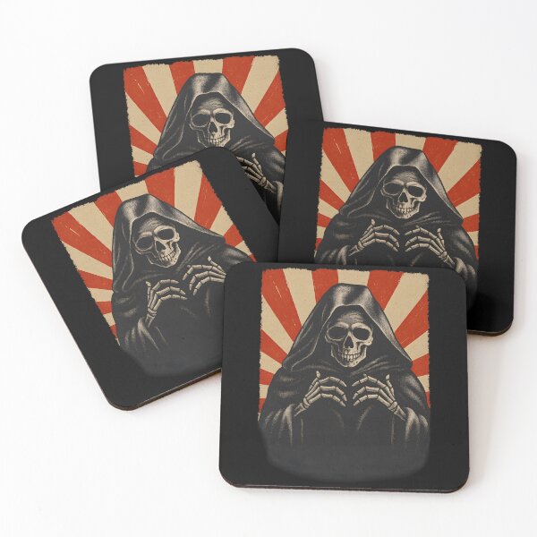 Item preview, Grim Reaper Vintage Skull Dark Horror Gothic Macabre Death  designed and sold by DrawHandArt.