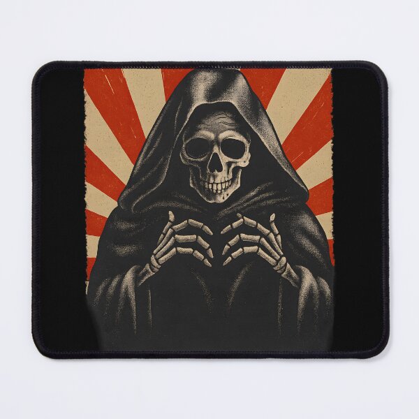 Item preview, Grim Reaper Vintage Skull Dark Horror Gothic Macabre Death  designed and sold by DrawHandArt.