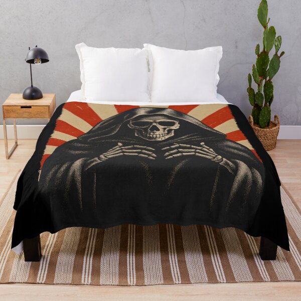 Item preview, Grim Reaper Vintage Skull Dark Horror Gothic Macabre Death  designed and sold by DrawHandArt.