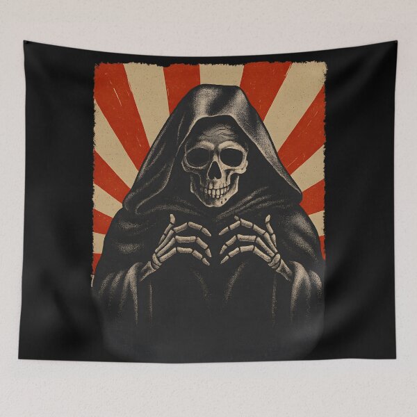Item preview, Grim Reaper Vintage Skull Dark Horror Gothic Macabre Death  designed and sold by DrawHandArt.
