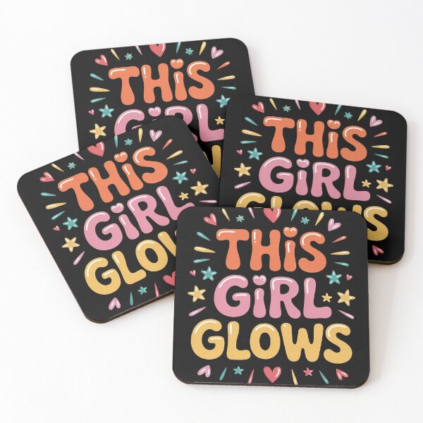 Item preview, This Girl Glows for Women & Girls  80s Themed Disco designed and sold by EntroRhim.