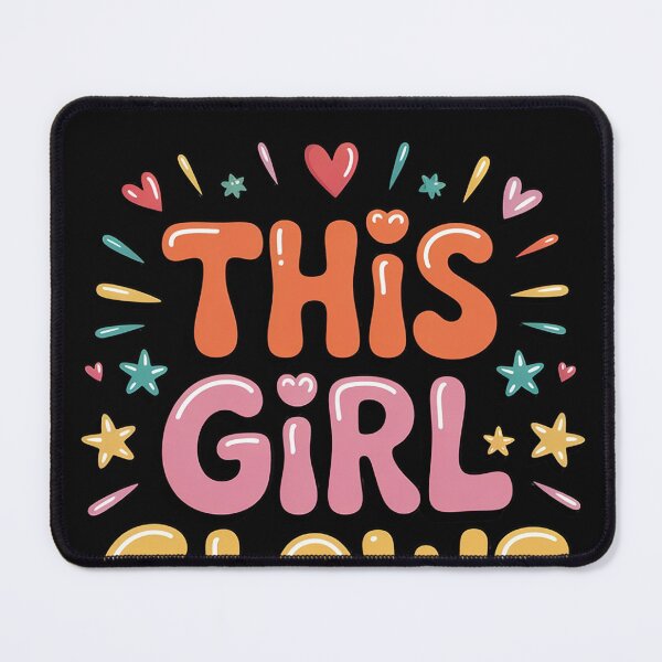 Item preview, This Girl Glows for Women & Girls  80s Themed Disco designed and sold by EntroRhim.