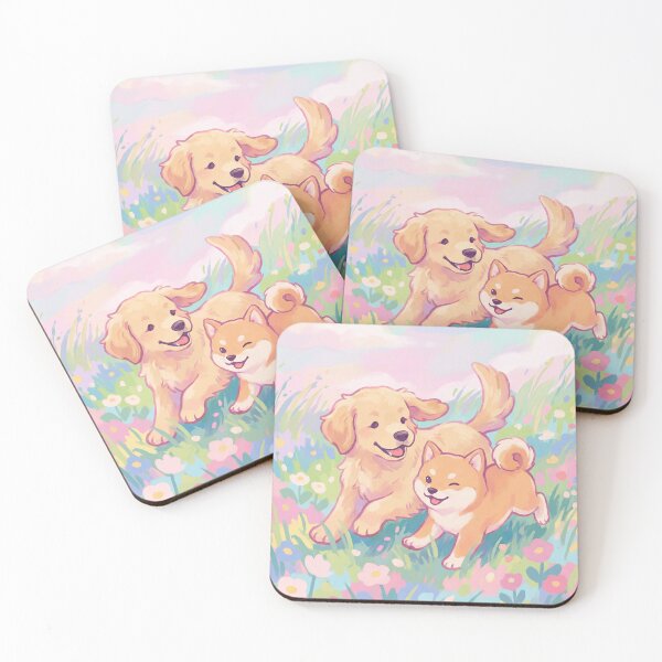 Item preview, Pastel Puppy Playdate designed and sold by Cute-Ur-Day.
