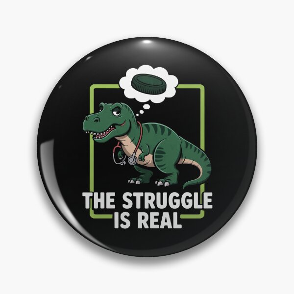 Item preview, The Struggle Is Real Sword Fighting Dinosaur Fencer Fencing designed and sold by EntroRhim.