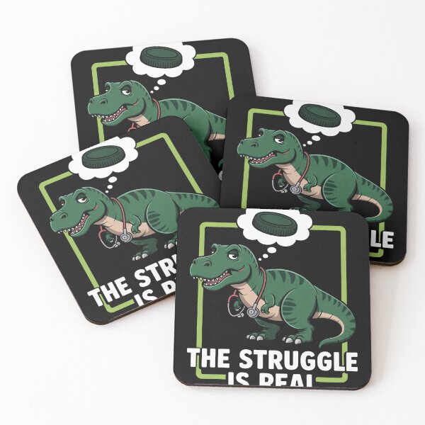 Item preview, The Struggle Is Real Sword Fighting Dinosaur Fencer Fencing designed and sold by EntroRhim.
