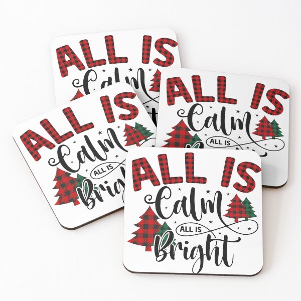 Item preview, All Is Calm and Bright Apparel and Home Décor designed and sold by Compass and a Camera.