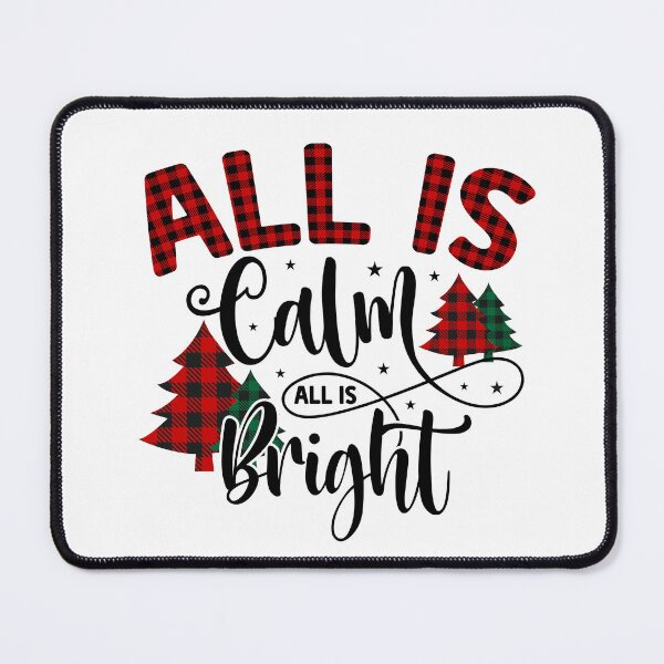 Item preview, All Is Calm and Bright Apparel and Home Décor designed and sold by Compass and a Camera.