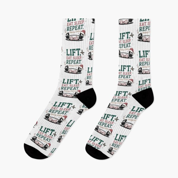 Item preview, Holiday Gym Quote – Lift Eat Sleep Repeat designed and sold by Dazzle-Sizzle.