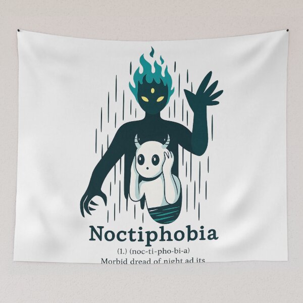 Item preview, Noctiphobia Night Creature  Dark Fear Monster Creepy Cute Horror  designed and sold by DrawHandArt.