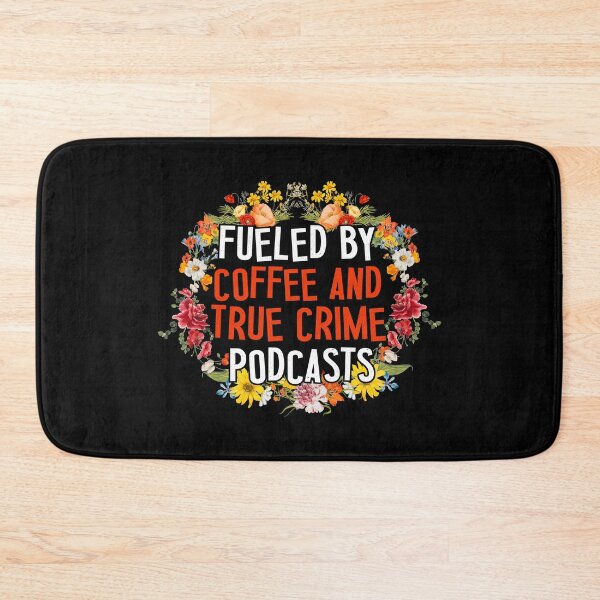 Item preview, Coffee and True Crime Floral Aesthetic | Vintage Flower Frame Design designed and sold by TshirtMyMom.