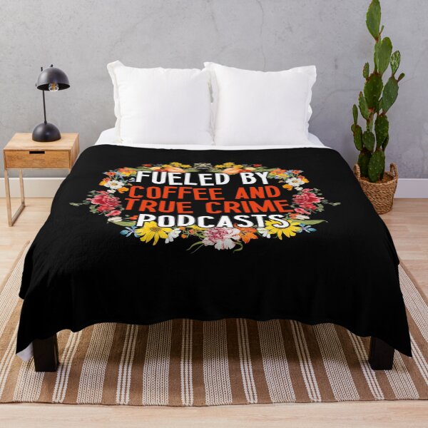 Item preview, Coffee and True Crime Floral Aesthetic | Vintage Flower Frame Design designed and sold by TshirtMyMom.