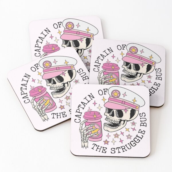 Item preview, Captain of the Struggle Bus Skeleton Coffee Lover Apparel & Decor designed and sold by Compass and a Camera.