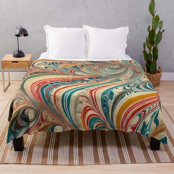 Item preview, Vintage Marbled Paper Pattern Retro Abstract Design designed and sold by PinUpPizzazz.