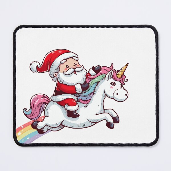 Item preview, Santa Riding Unicorn designed and sold by Gkinoki.