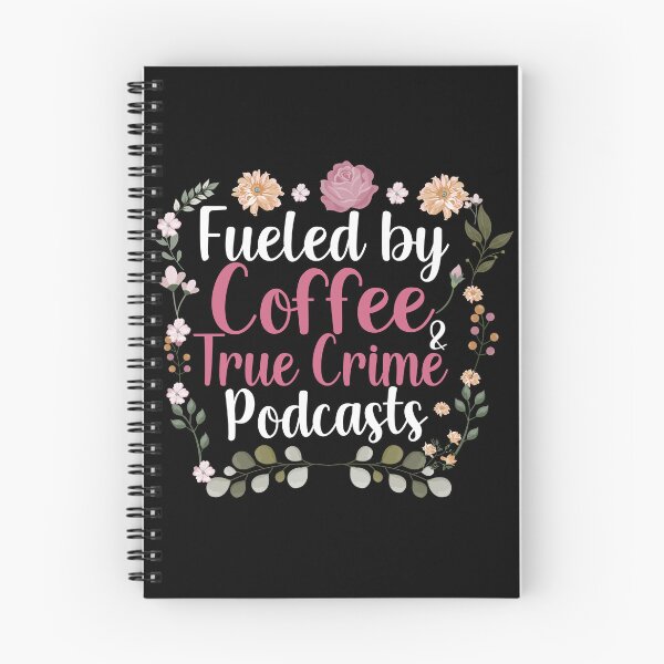 Item preview, Coffee and True Crime Floral Aesthetic | Minimal Botanical Frame Design designed and sold by TshirtMyMom.