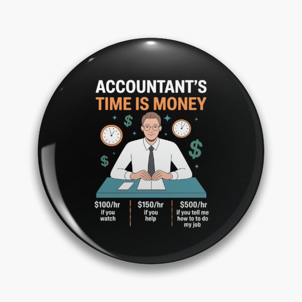Item preview, Accountant Hourly Rate Accounting designed and sold by ShelFisher.