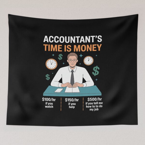 Item preview, Accountant Hourly Rate Accounting designed and sold by ShelFisher.