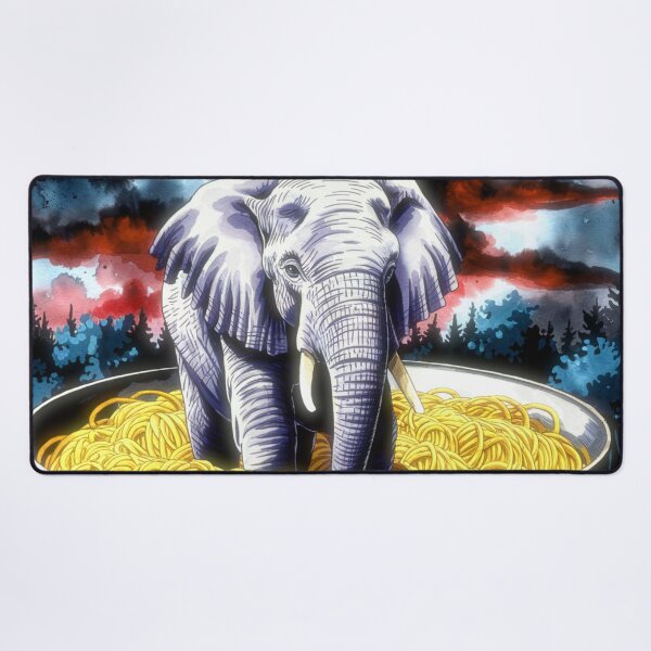 Item preview, Elephant in a Bowl of Pasta designed and sold by Kwandry.