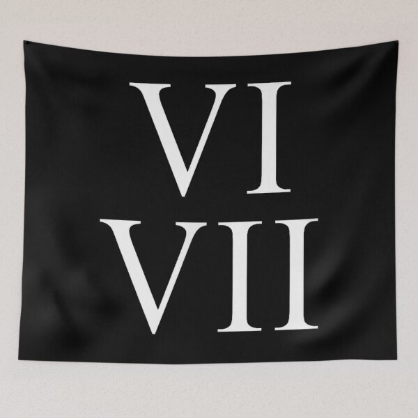 Item preview, Roman Numeral Six Seven Meme designed and sold by Stoorn621.