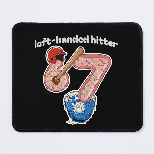 Item preview, Donut Glaze Number 67 Baseball Hitter Graphic Tee | Left-Handed Batter Sweet Sports Art designed and sold by axiksa10.