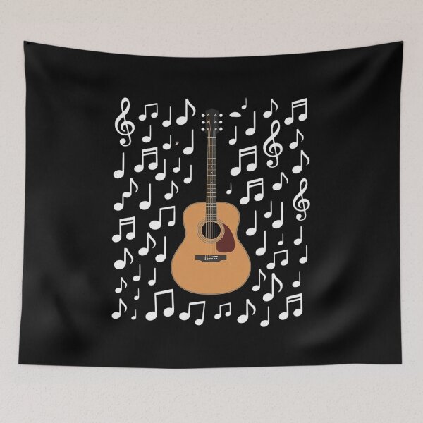 Item preview, Acoustic Guitar Musical Notes Guitarist Music Teacher Busker designed and sold by ShelFisher.