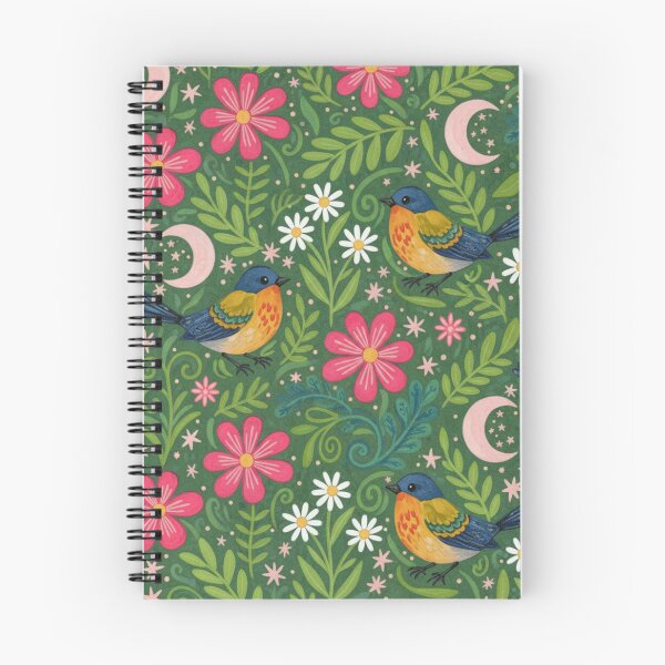 Item preview, Enchanted Meadow Songbird Pattern designed and sold by Dream Bloom Gallery.