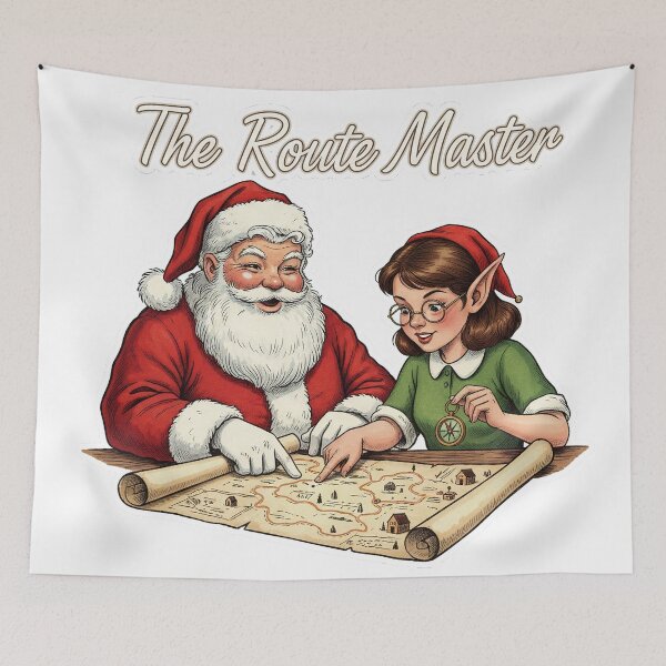 Item preview, Jolly Old Saint Nick and His Analytical Elf - Christmas Team Design designed and sold by HelixPedia.