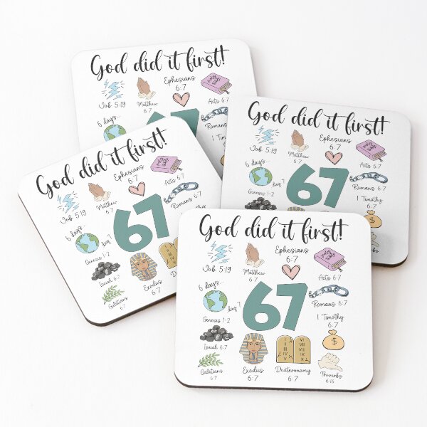 Item preview, God Did It First 67 Six Seven Meme Christian Bible designed and sold by jakaun.